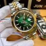Perfect Replica Rolex Datejust II 41MM Watch - Green Dial Two Tone Band